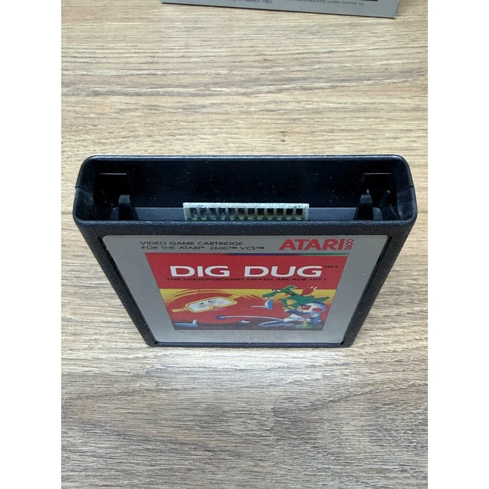 Dig Dug (Atari 2600, 1983) Complete CIB w/ Manual, Warranty Card & Original Box